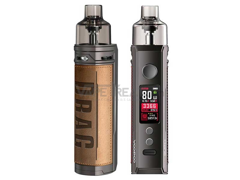 Voopoo Drag X Mod Pod, 4.5 ml, Batterie 18650, Cigarette